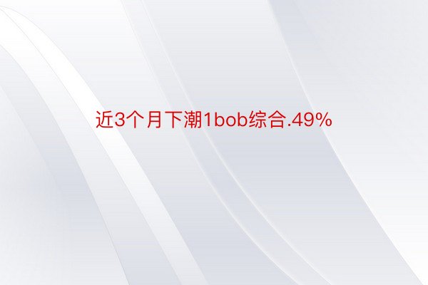近3个月下潮1bob综合.49%